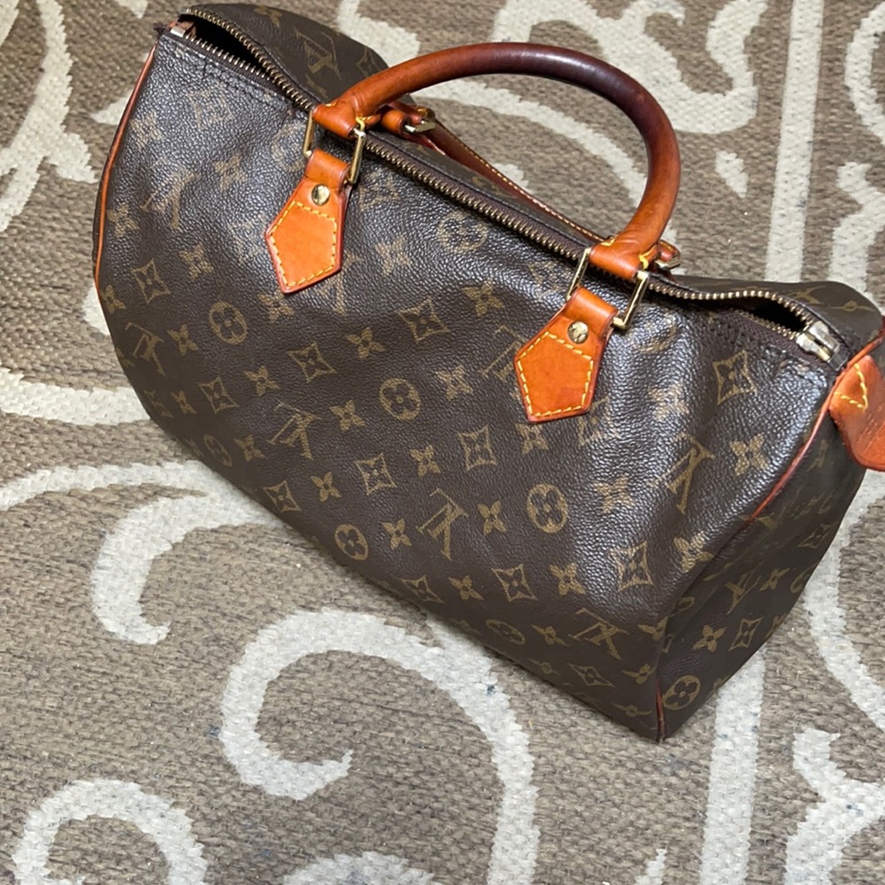 🔶 Louis Vuitton Monogram Speedy 35 Handbag Purse GUC - Picture 1 of 16
